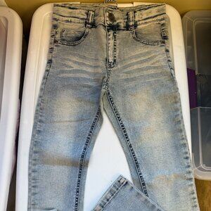 3 Pommes bleached denim jeans